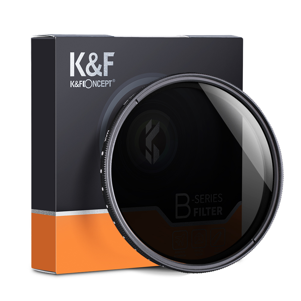 K&F Concept Slim vario ND 2-400 változtatható szürkeszűrő, 55 mm