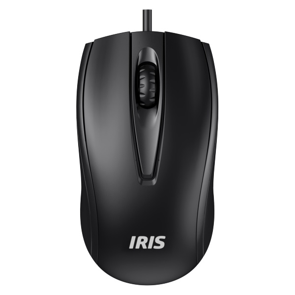 IRIS E-15 egér fekete