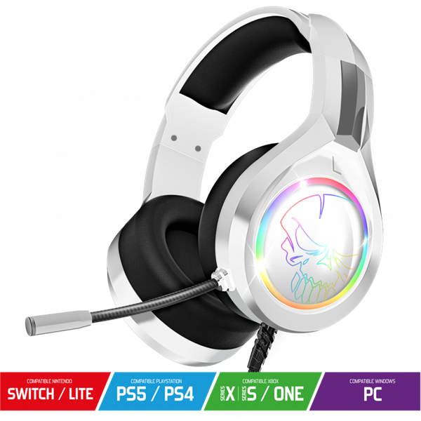 Spirit of Gamer PRO-H8 RGB Fejhallgató Fehér Spirit of Gamer PRO-H8 RGB Fejhallgató Fehér