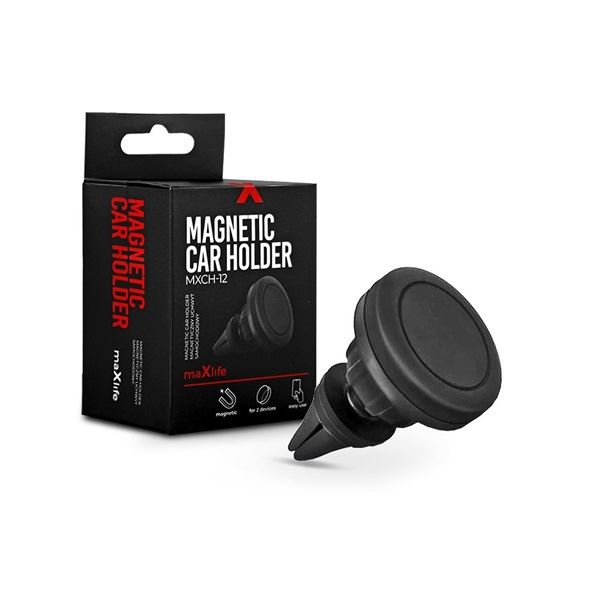Maxlife TF-0051 univerzális szellőzőrácsba illeszthető mágneses autós telefontartó fekete Maxlife TF-0051 univerzális szellőzőrácsba illeszthető mágneses autós telefontartó fekete