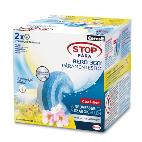 CERESIT STOP PÁRA UTÁNTÖLTŐ TABLETTA VADVIRÁGOS MEZŐ, 2 X 450 G CERESIT STOP PÁRA UTÁNTÖLTŐ TABLETTA VADVIRÁGOS MEZŐ, 2 X 450 G