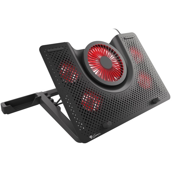 Natec Genesis Oxid 550 15.6"-17.3" Notebook hűtő fekete-piros (NHG-1411)