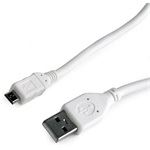 Gembird USB 2.0 A -> USB 2.0 micro B M/M adatkábel 3m fehér (CCP-mUSB2-AMBM-W-10) Gembird USB 2.0 A -> USB 2.0 micro B M/M adatkábel 3m fehér (CCP-mUSB2-AMBM-W-10)