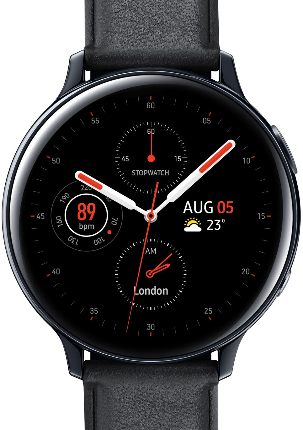 Samsung Galaxy Watch Active2 okosóra 44mm rozsdamentes acél-fekete (SM-R820NSKAXEH)