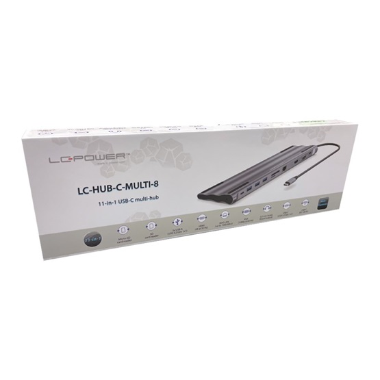 HUB LC Power LC-HUB-C-MULTI-8 - USB elosztó HUB LC Power LC-HUB-C-MULTI-8 - USB elosztó