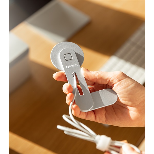 Sandberg Telefon tartó/töltő  ScreenMount Magnet Charger 15W