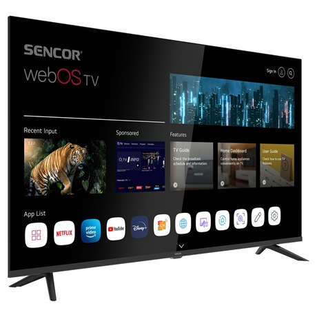 Sencor SLE 43FS801TCSB FHD webOS SMART LED TV