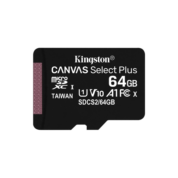 64GB microSDXC Kingston Canvas Select Plus CL10 memóriakártya (SDCS2/64GBSP)