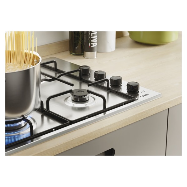 Candy CHW6LBX beépíthető gáz főzőlap inox