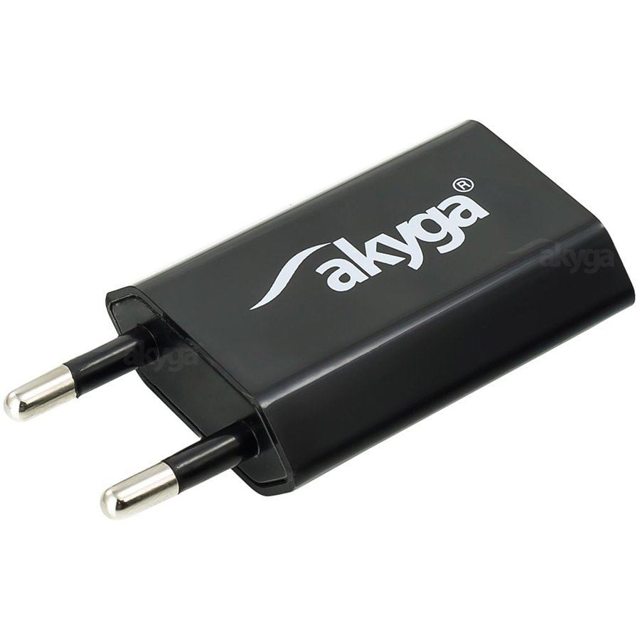 Akyga USB-s hálózati töltő adapter USB 5V/1A fekete (AK-CH-03BK) Akyga USB-s hálózati töltő adapter USB 5V/1A fekete (AK-CH-03BK)