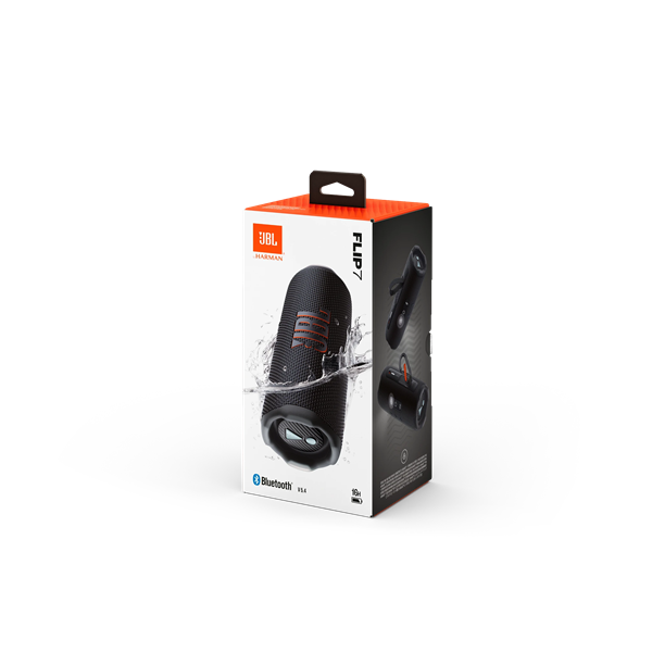 JBL FLIP 7 BLK BT Hordozható vízálló hangszóró Fekete  