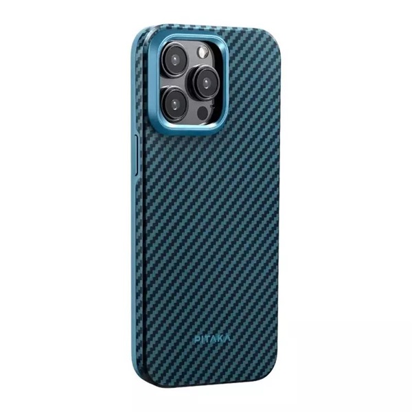 Pitaka 129776 1500D iPhone 15 Pro kék aramid/TPU hátlap