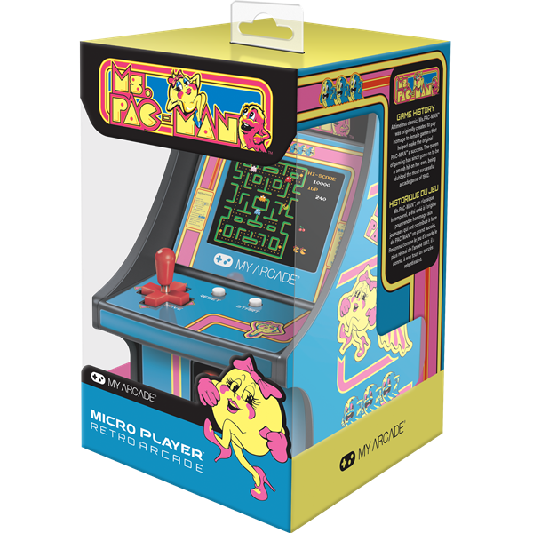 MY ARCADE Ms. Pac-Man Micro Player Hordozható