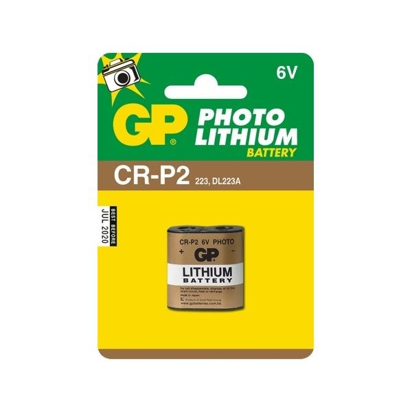 GP 6V CR-P2 Lithium fotó elem (B1502)