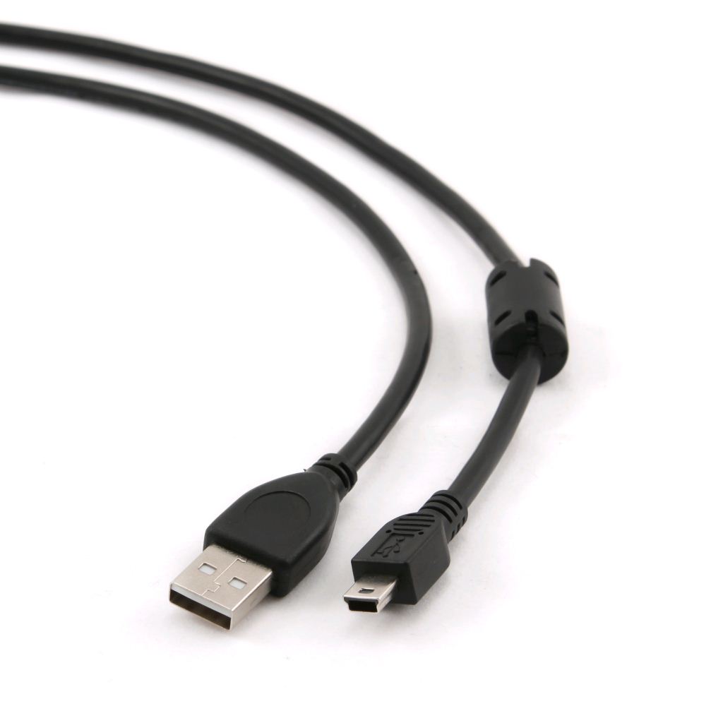 Gembird Cablexpert USB 2.0 --> mini-USB B-type male ferrite 1.8m kábel (CCF-USB2-AM5P-6) Gembird Cablexpert USB 2.0 --> mini-USB B-type male ferrite 1.8m kábel (CCF-USB2-AM5P-6)