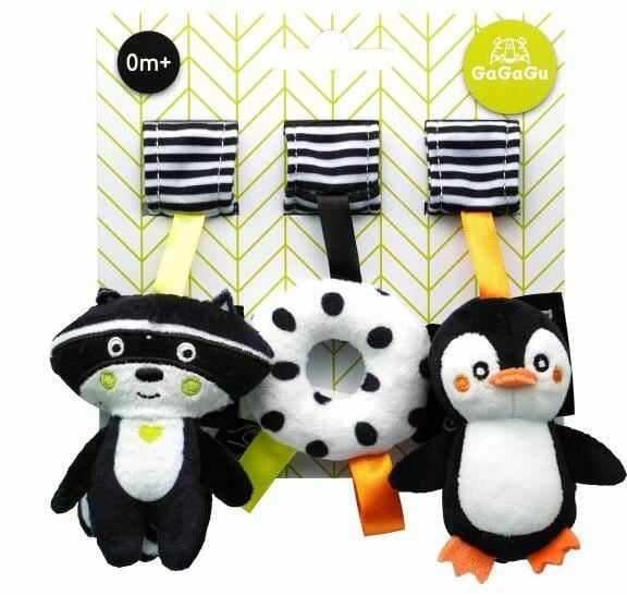 TM Toys Gagagu Plüss szett  mosómedve fánk pingvin (GGG9786)