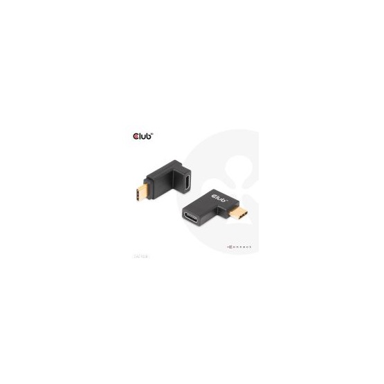  Club3D USB Type-C Gen2 Angled Adapter set of 2 up to 4K120Hz M/F