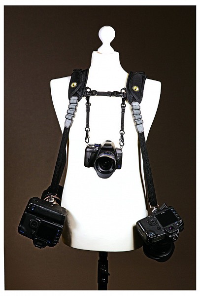 Sun-Sniper Rotaball-DPH Double-Plus-Harness dupla fényképezőgép vállszíj