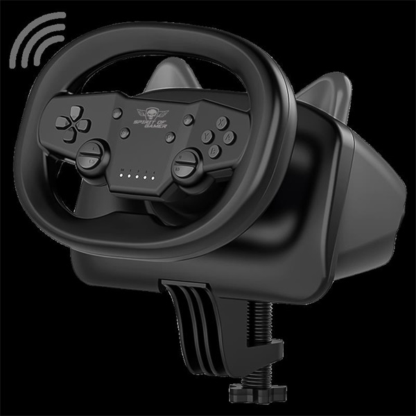 Spirit of Gamer Kormány  RACE WHEEL PRO AIR  Fekete 