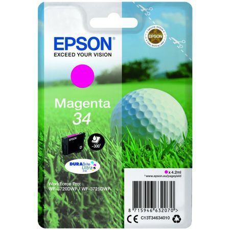 Epson 34 DURABrite Ultra tintapatron magenta (C13T34634010) Epson 34 DURABrite Ultra tintapatron magenta (C13T34634010)