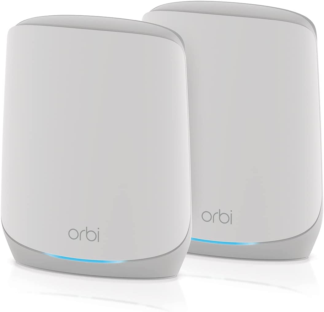 NETGEAR Orbi WiFi6 Tri-Band Mesh System 2 darabos készlet, Mesh Router (fehér) (RBK762S-100EUS)