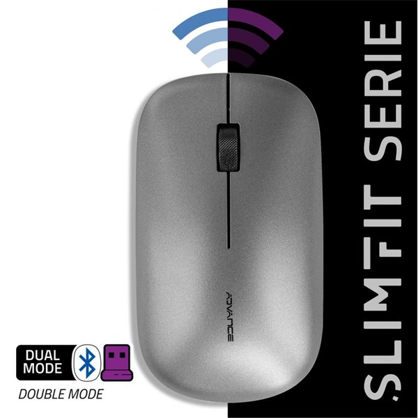 Advance   SLIMFIT Egér vezeték nélküli szürke 