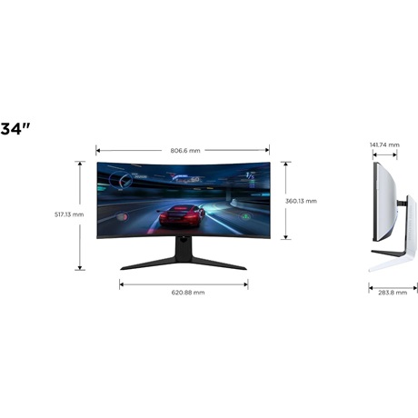 Tcl 34R83Q 34" ívelt monitor
