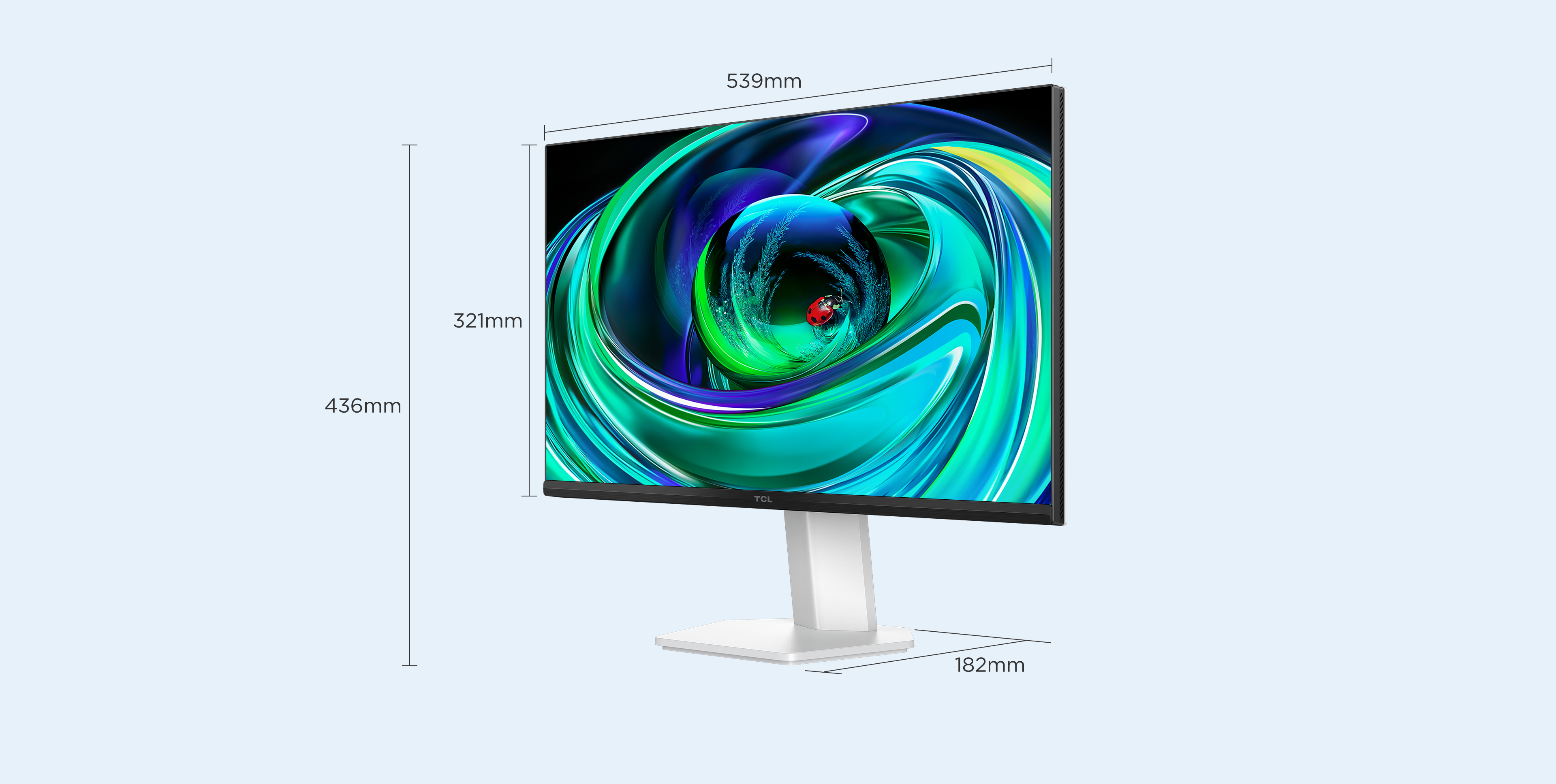 Tcl 24" 24G54 Monitor - 1920x1080, Full HD, VA, 100 Hz, Fehér