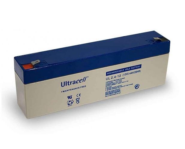 Ultracell zselés ólomsavas gondozásmentes akkumulátor 12V 2400mAh 178x35x66mm (UL2.4-12) Ultracell zselés ólomsavas gondozásmentes akkumulátor 12V 2400mAh 178x35x66mm (UL2.4-12)