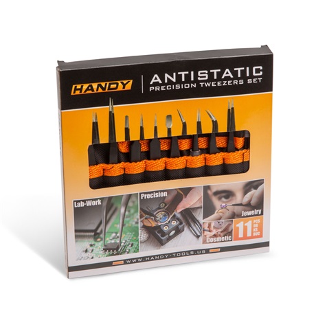 Handy 10779B 11 részes precíziós csipesz készlet