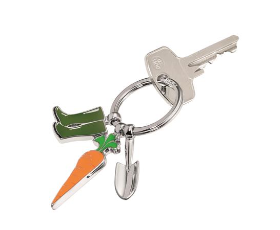 Kulcstartó, 3 charm dísszel, TROIKA "Garden Love"