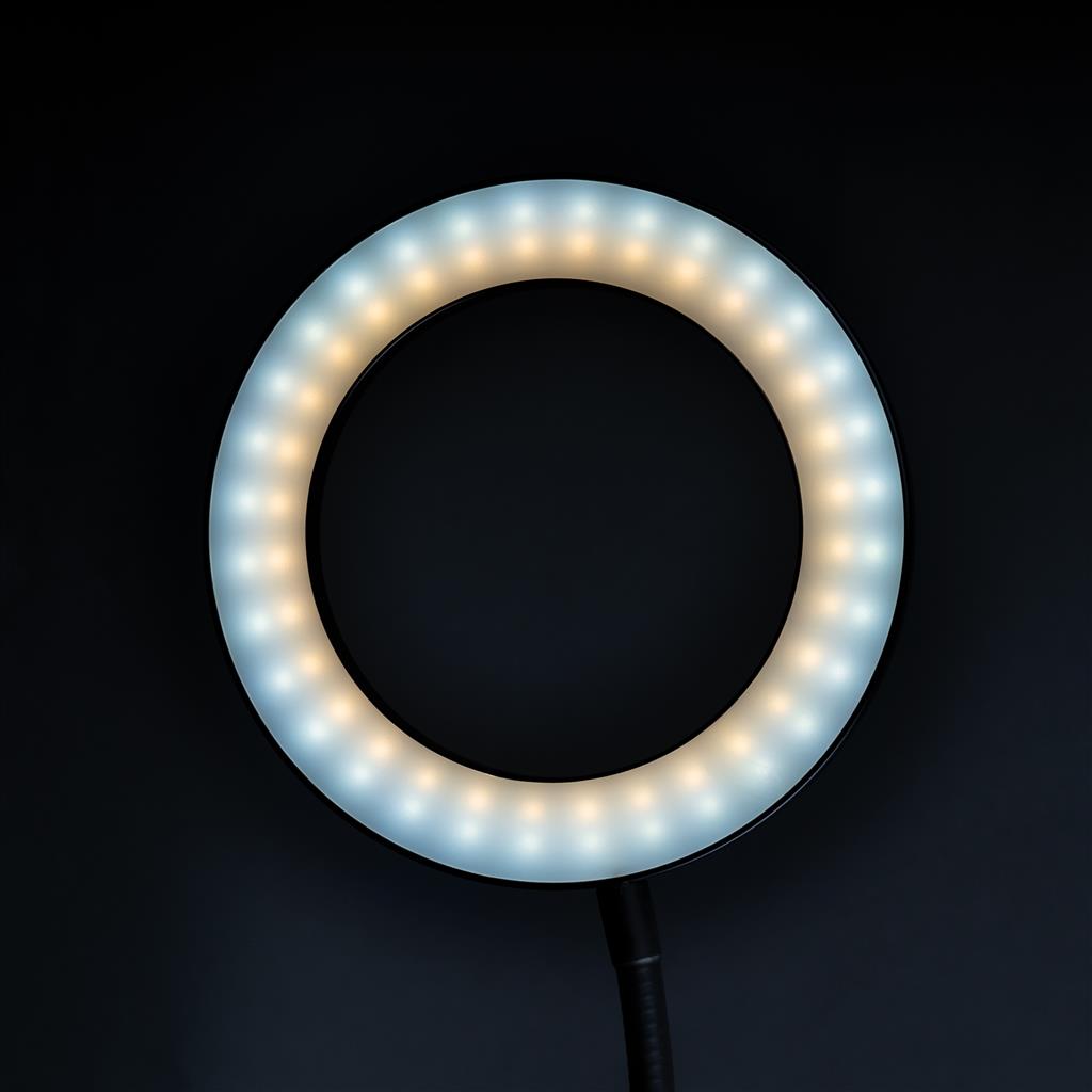 Dörr SLR-16 Bi-Color hajlítható karú LED körlámpa telefon tartóval,csipesszel