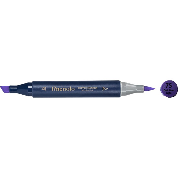Deli Finenolo 75 - Dark Blue Light kétvégű permanent ART marker Deli Finenolo 75 - Dark Blue Light kétvégű permanent ART marker