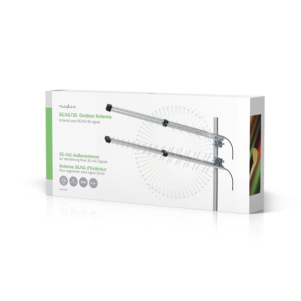 Nedis ANOR4G30ME 3G / 4G / 5G, beltéri / kültéri 698 MHz -5000 MHz 0,3m 50 Ohm prémium antenna