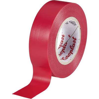 PVC elektromos szigetelő szalag (H x Sz) 10 m x 19 mm, piros PVC 302 Coroplast, tartalom: 1 tekercs PVC elektromos szigetelő szalag (H x Sz) 10 m x 19 mm, piros PVC 302 Coroplast, tartalom: 1 tekercs