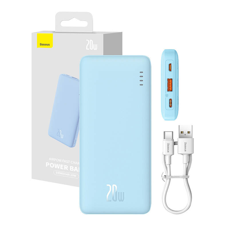 Baseus Airpow powerbank 10000mAh 20W  Kék 