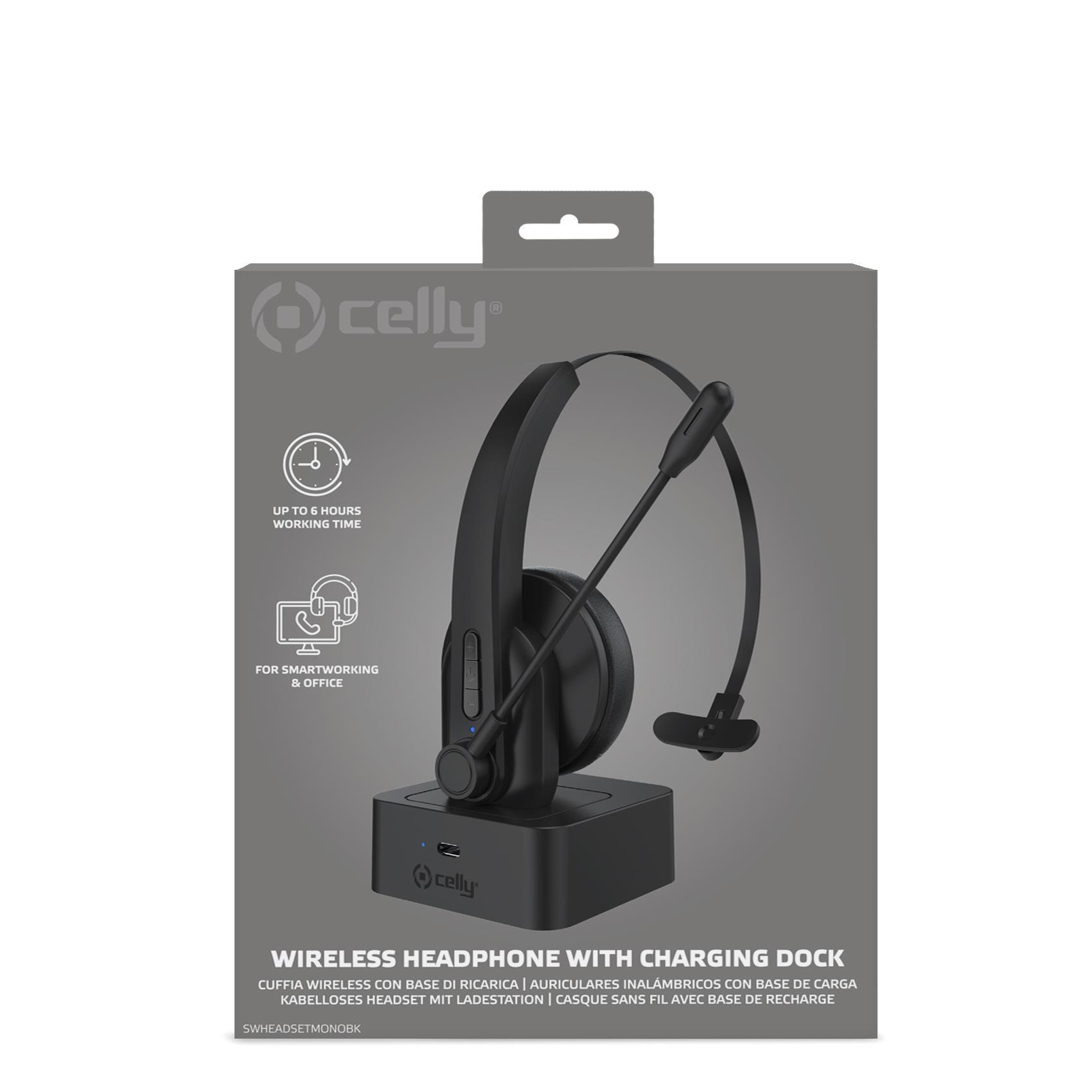 Celly vezeték nélküli mono diszpécser fejhallgató, headset Celly vezeték nélküli mono diszpécser fejhallgató, headset