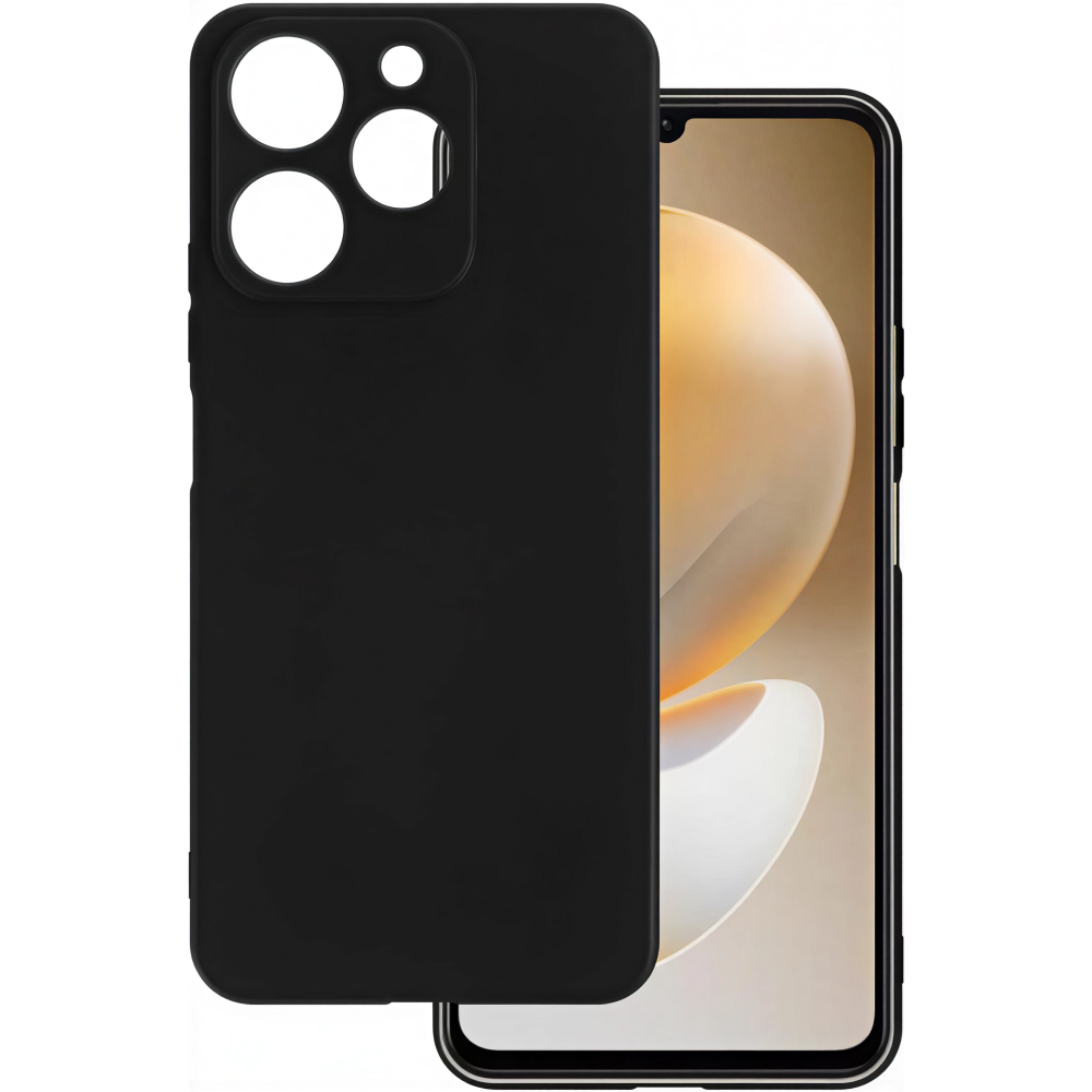Premium szilikon tok, Realme Note 70T 4G, Fekete