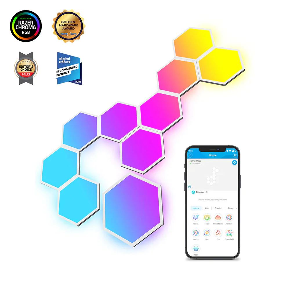 Govee Glide Hexa LED panel 10db (B6061301)