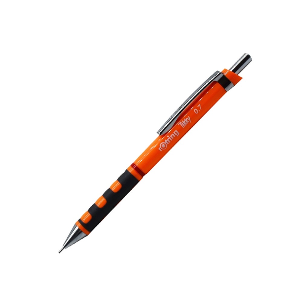 Rotring Nyomósirón 0,7mm, neon narancs test,  Tikky