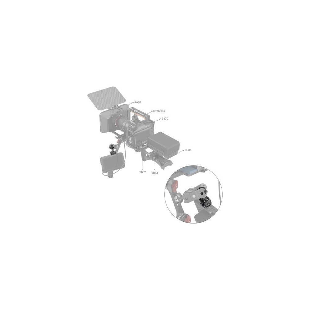SmallRig Drop-in HawkLock mini Quick Release 1/4”-20 Ball Head  