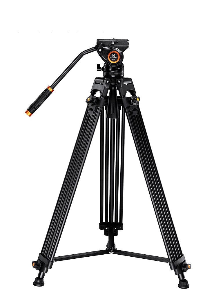 K&F Concept VA18 videóállvány VH081 fluid video fej 183cm magasság 8kg teherbírás K&F Concept VA18 videóállvány VH081 fluid video fej 183cm magasság 8kg teherbírás
