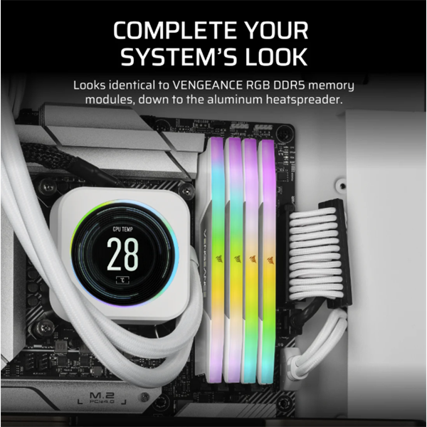CORSAIR VENGEANCE RGB DDR5 Light Enhancement Kit Memória Fehér