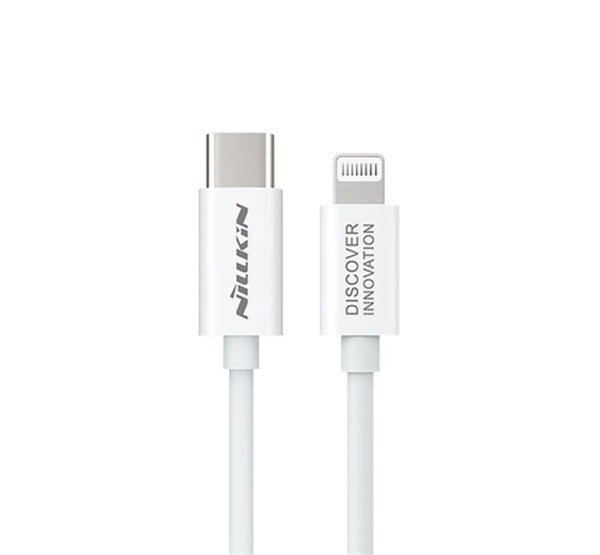 NILLKIN SUPERSPEED adatátvitel kábel és töltő (Type-C - lightning 8pin, 18W, PD gyorstöltés támogatás, 100cm) FEHÉR NILLKIN SUPERSPEED adatátvitel kábel és töltő (Type-C - lightning 8pin, 18W, PD gyorstöltés támogatás, 100cm) FEHÉR