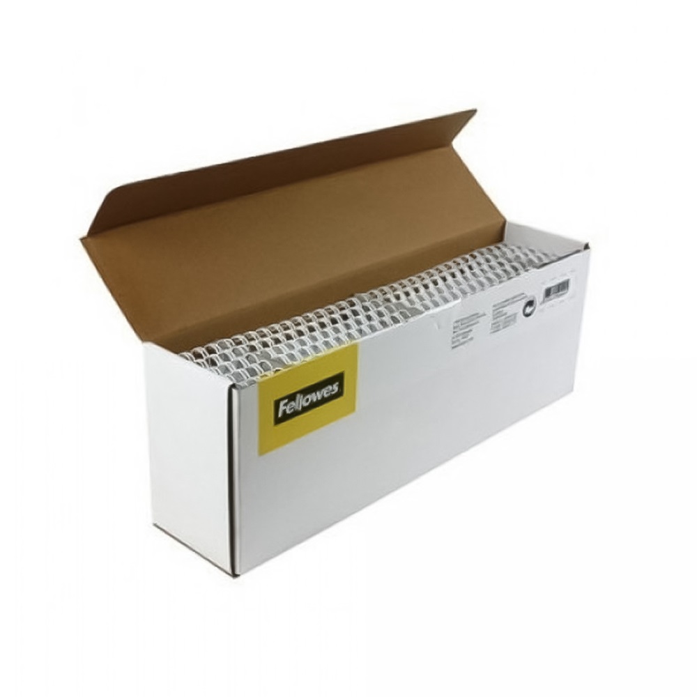 Fellowes Fém spirál 3:1, 12mm, 81-100lap,  100 db/doboz, ezüst (54453)