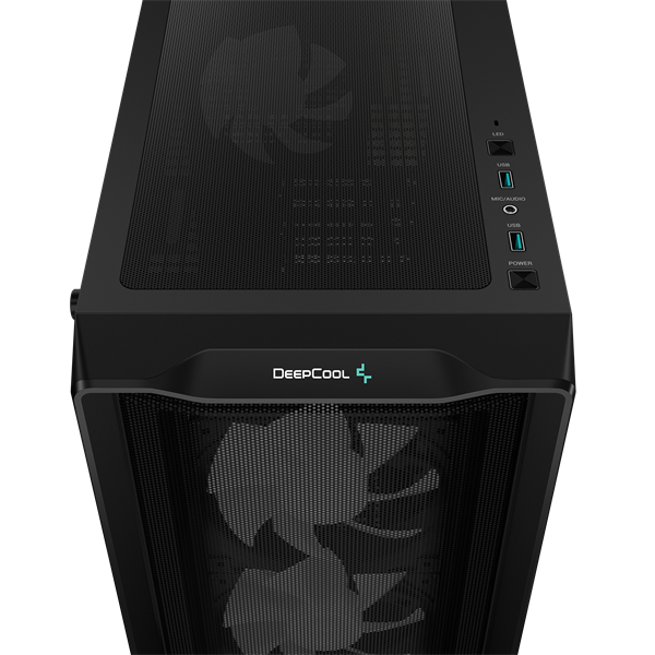DeepCool CC560 MESH V2  ablakos  Számítógépház   fekete