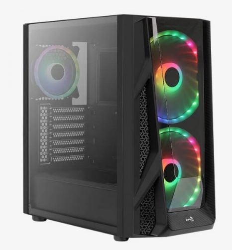 Aerocool NightHawk Duo (NightHawk Duo-G-BK-v1) táp nélküli ablakos ház fekete (ACCM-PB20033.11) Aerocool NightHawk Duo (NightHawk Duo-G-BK-v1) táp nélküli ablakos ház fekete (ACCM-PB20033.11)