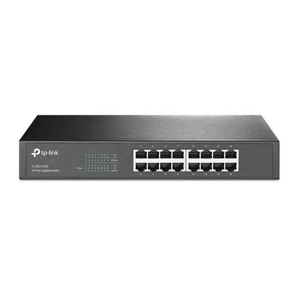 TP-Link TL-SG1016D 10/100/1000Mbps 16 portos switch 1U Rackmount TP-Link TL-SG1016D 10/100/1000Mbps 16 portos switch 1U Rackmount