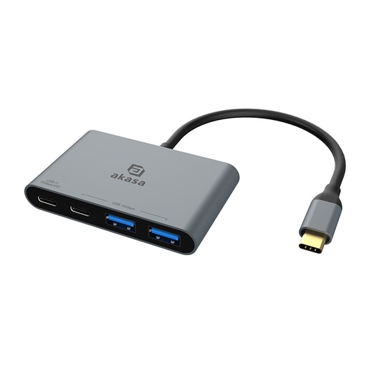 Akasa AK-CBCA31-18BK Type-C 4-In-1 10Gbps 100W PD USB-elosztó Akasa AK-CBCA31-18BK Type-C 4-In-1 10Gbps 100W PD USB-elosztó