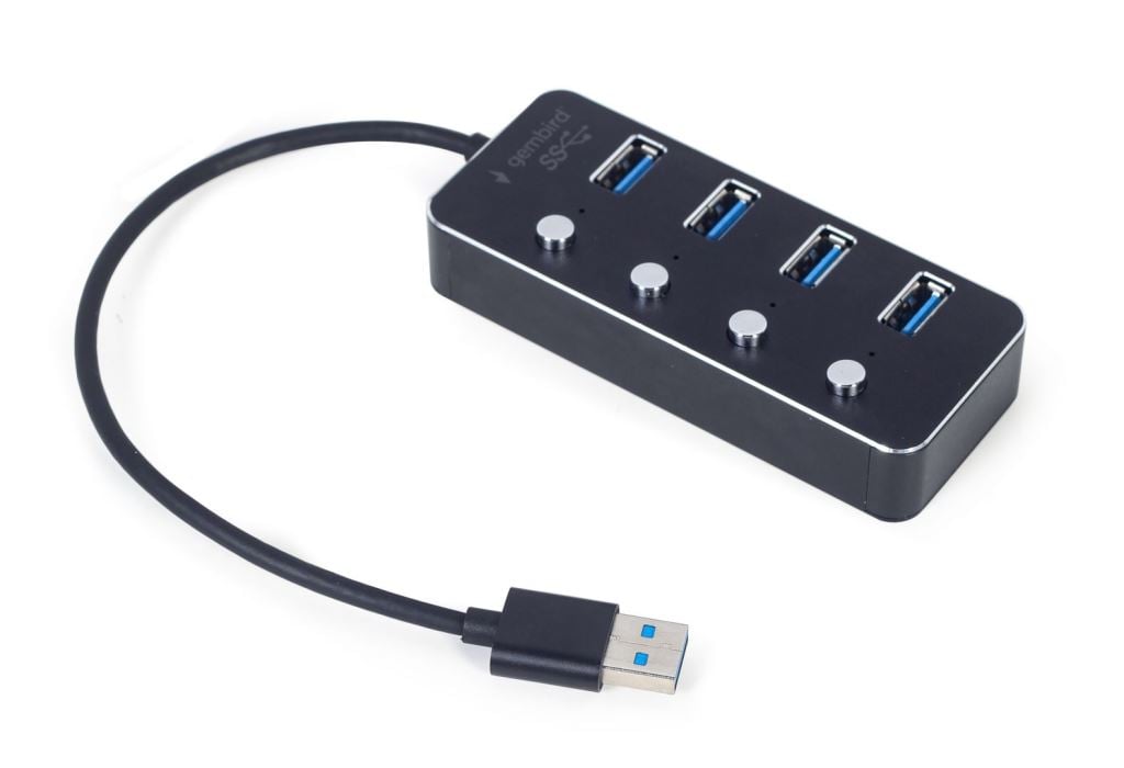 Gembird USB 3.0 HUB 4 portos fekete (UHB-U3P4P-01) Gembird USB 3.0 HUB 4 portos fekete (UHB-U3P4P-01)